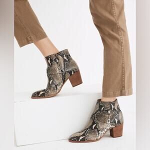 🆕 MADEWELL | The Rosie Ankle Boot in Snakeskin Embossed Leather | Women’s 7